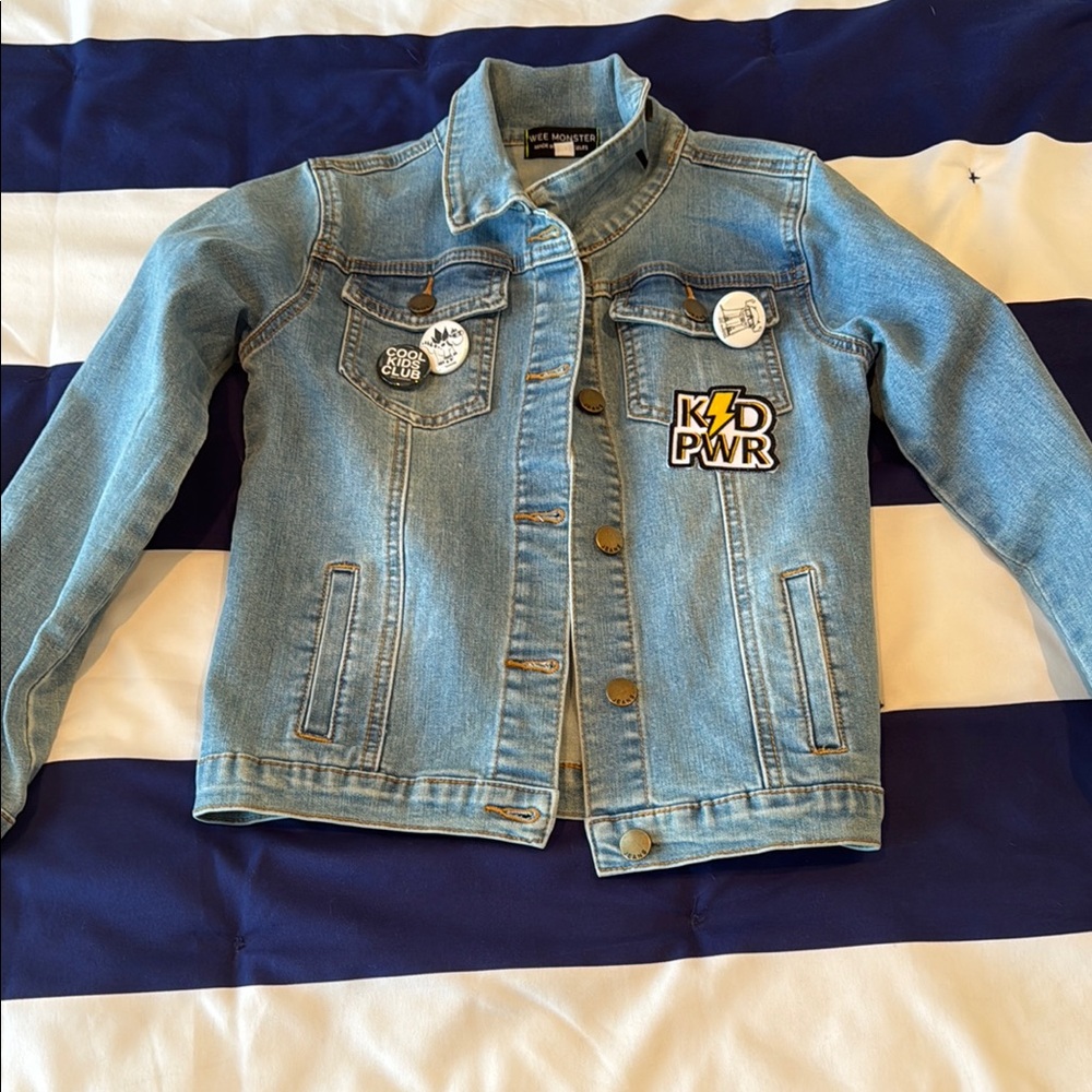 Kids Denim Jacket with Patches